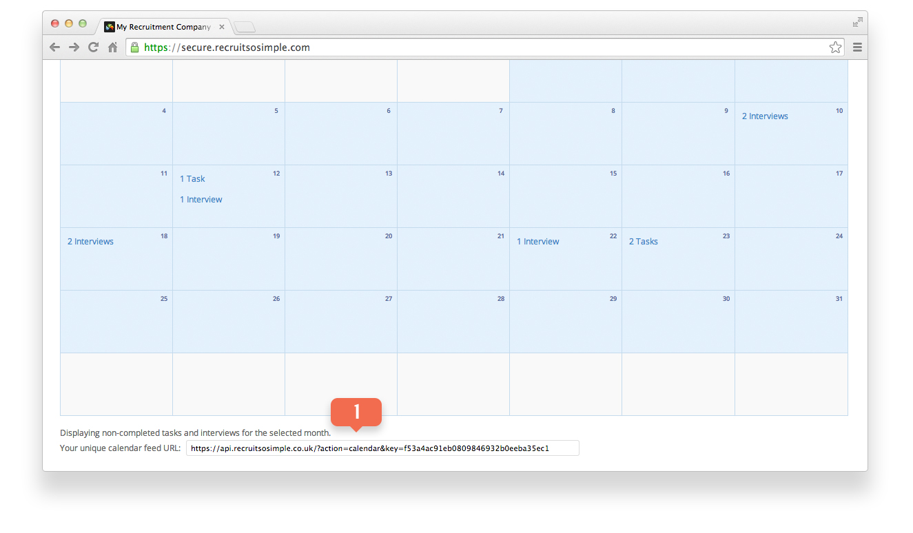 Calendar Feed