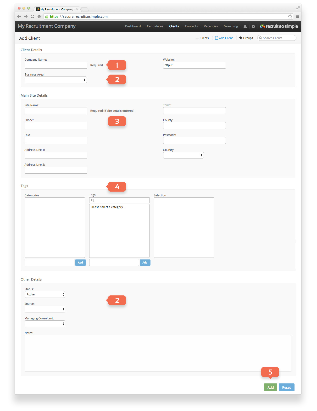 Add a client